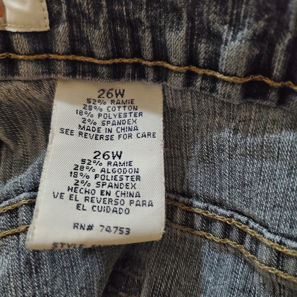 Faded Glory Wide Leg Sretch Jeans Size 26W - Picture 8 of 8